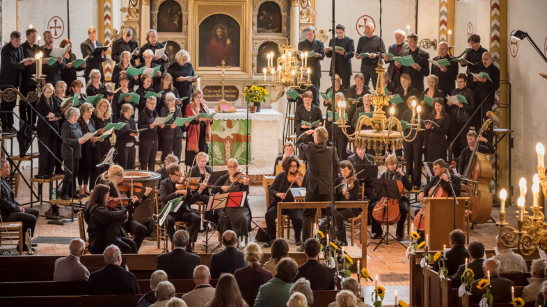 Foto eines Konzert des Schöneberger Musiksommers 2017 in einer Kirche